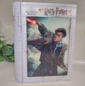 Harry Potter Puzzle Book Wizarding World 3D Tin Metal Collectible Storage Box